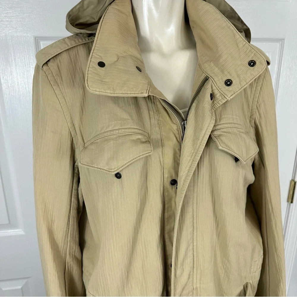 BANANA REPUBLIC men’s jacket CASUAL long sleeve TAN khaki stylish Ribbed L